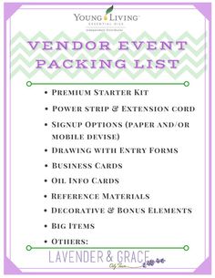 Vendor Fair, Event Checklist, Vendor Ideas, Young Living Business, Vendor Table, Chemical Free Living, Essential Oils Business, Essential Oils 101, Health Fair