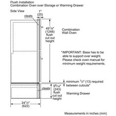 the diagram shows how to measure and draw measurements for an oven door, which is located in