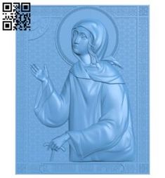 an image of the icon of jesus on a blue background with qr - code