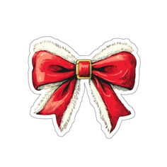 Christmas Stickers Aesthetic, Christmas Stickers Png, Reader Stickers, Christmas Red And White, Bow Sticker, Bow Clipart, Emoji Stickers