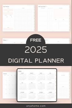 the free printable digital planner for 2020