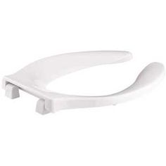 a white toilet seat on a white background