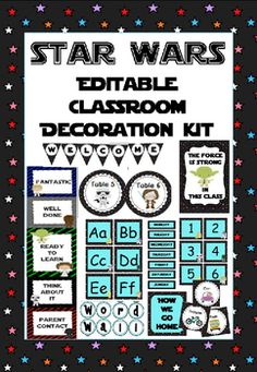 star wars printable classroom decoration kit