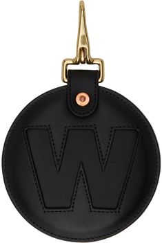 Grained leather keychain in black. · Lanyard clasp fastening · Logo embossed at face · Logo printed at back face · H7.5 x W5 in Supplier color: Black Black Lanyard, Walter Van Beirendonck, Face Logo, Handbag Wallet, Wallet Accessories, Leather Keychain, Online Shopping Clothes, Handbag Accessories, Tech Accessories