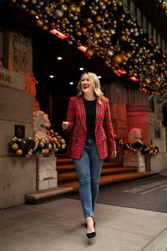 Christmas Blazer, Holiday Outfit Inspiration, Holiday Outfits Christmas, Xmas Outfits, Christmas Look, Christmas Party Outfit