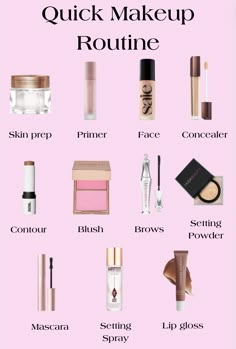 Enhance your natural beauty with these simple makeup steps! (All products are linked!!) This simple 6-minute makeup routine is so easy anyone can do it. It will look like you're not wearing makeup! #makeup #makeuptips #everydaymakeup #nomakeupmakeup #makeuplook #makeupinspo #naturalmakeup #beauty #beautytips #naturalbeauty #amazonfindscanada #canada #canadianproducts #canadianfinds #moisturizer #primer #face #foundation #concealer #contour #bronzer #blush #brows #settingpowder #mascara #settingpowder #lipgloss 5 Minutes Makeup Routine, Makeup Looks Routine, Makeup Get Ready With Me, Simple Makeup Routine Natural, Makeup Routine Steps, Best Makeup Routine, Basic Makeup Items, No7 Makeup