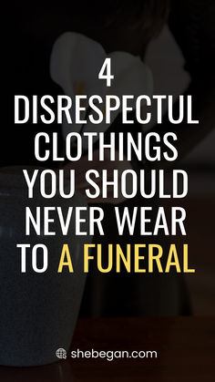 When you’re invited to a funeral, it’s important to know the dress code. In most cases, this is not a time to wear your fanciest outfit. Although the rules of what to wear to a funeral are pretty straightforward, you should dress appropriately and avoid wearing anything too flashy or revealing. Some things are just never appropriate when attending a funeral service. In this article, I have listed some if the most disrespectful things to wear to a funeral. What To Wear To A Casual Celebration Of Life, What To Wear To A Memorial Service, Memorial Service Outfit For Women, Celebration Of Life Outfit Women, Memorial Outfits, Unusual Outfits, Proper Attire, Black Pants Outfit, Interview Attire