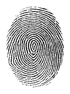 a black and white image of a fingerprint