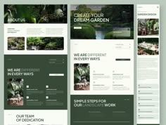 the website design is designed to look like it has been created for someone's garden