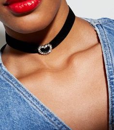 Heart Choker Necklace, Heart Choker, Statement Choker Necklace, Bow Accessories, Black Choker, Anklet Jewelry, Gold Earrings Studs, Gold Plated Jewelry, Earring Necklace