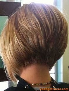 Stacked Bob Hairstyles, New Short Haircuts, Stacked Bob, Short Haircut Styles, Haircut Types, Medium Bob Hairstyles, Bob Haircut For Fine Hair, Long Bob Haircuts