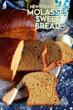 Every culture has traditional foods, and I can't think of one food that I associate with Newfoundland more than homemade bread. ​ ​Newfoundland Molasses Sweet Bread is both a tradition and a treat! Make this bread plain or add raisins or dried currants to suit your tastes! #molasses #bread #sweetbread #traditional #newfie #newfoundland