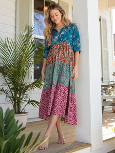 Radiantly Dressed, Red Bouquets, Beautiful Boho Dresses, Linda Ronstadt, Boho Summer Outfits, Stylish Jumpsuit, Boho Midi Dress, Dress Cream, Rust Dress