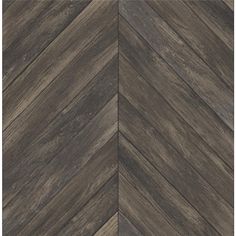 an image of wood flooring that looks like chevroned herringbones in dark brown