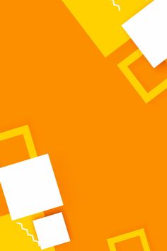 an orange and yellow background with squares and rectangles in the center, on top of each other