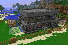 an image of a house in minecraft