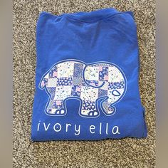 Brand New Never Worn Before In The Garden Ivory Ella Tee. Ivory Ella, In The Garden, Shirt Color, The Garden, Tee Shirt, Colorful Shirts, Color Blue, Tee Shirts, Womens Tops