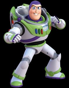 the toy story character buzz lightyear from toy story is shown in an animated style