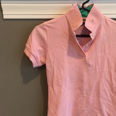 Brand New Salmon Cove Polo Tee With Turquoise Collar. Very Fitted, Size Xsmall. Pink Polo, Polo Tees, Professional Outfits, Color Blue, Tops & Tees, Womens Tops, Turquoise, Brand New, Collar