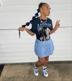 High Top Air Force 1 Outfit, Simple Skirt Outfits, High Top Air Force, Air Force 1 Outfit, Neon Shorts, Cute Nike Outfits, Simple Skirt, Teenage Girl Outfits