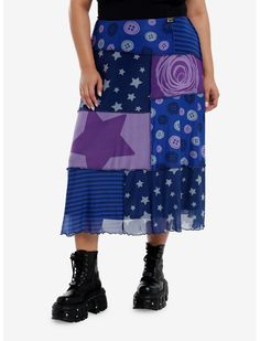 Jean Skirt Plus Size, Maxi Skirt Plus Size, Maxi Jean Skirt, Plus Size Hot, Mesh Maxi Skirt, Cutout Sweater, Skirt Plus Size, Her Universe, Retro Tops