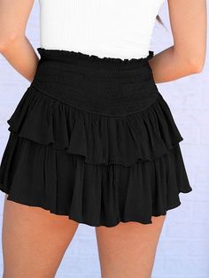 ⚡️Free Shipping 2023 Smock Tiered Ruffle Mini Skirt Orange S under $28.00 in Skirts at AnotherChill.com Online. Style: Casual/Street/Y2K/Sexy/Sweet/Vintage/Vacation. Fabric Content: Polyester, Viscose. Fit Type: Regular fit. Length: Above Knee. : These plain mini skirts for women are staple for go-to outfits. Sitting to a stretch smocked waistline, features tiered ruffle hemline, and has a mini length style, you're obsessed.. ✓2023 S/S OUTFITS. Check reviews and buy Smock Tiered Ruffle Mini Skir Short Pollera, Vintage Vacation, Hot Skirts, Street Y2k, Ruffle Mini Skirt, Weave Style, Layered Skirt, Loose Dress, Dress Cuts