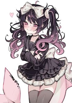 Moenaomii Alien Drawings, Jirai Kei, Emo Art, Oc Drawings, Goth Art, Cute Anime Profile Pictures, Human Art, Cute Profile Pictures, Anime Character Drawing