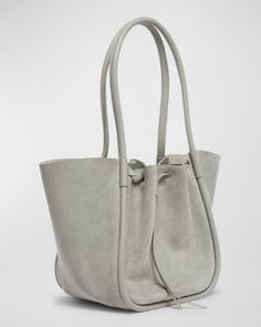 Proenza Schouler Large Drawstring Suede Tote Bag | Neiman Marcus