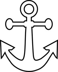 an anchor with two arrows on it