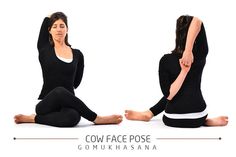 two women are sitting on the floor doing yoga