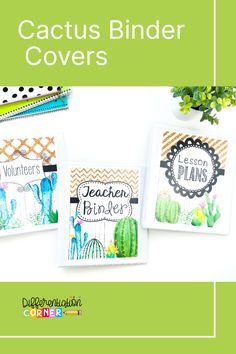 binder covers and spines editable cactus classroom decor Plant Classroom Decor, Botanical Classroom, Plant Classroom, Guided Reading Binder, Music Vocabulary, Data Binders, Binder Covers Printable