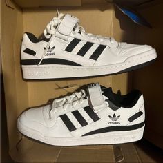 Black & White Low Forum Adidas New Never Worn. Accidentally Ordered Wrong Size. Low Forum Adidas, Forum Adidas, Adidas Forum Low White, Adidas Gazelle Grey, Adidas Rivalry Low, Adidas Nite Jogger, Adidas Originals Nmd R1, Adidas Forum Low, Samba Shoes