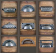 several different types of door handles and knobs