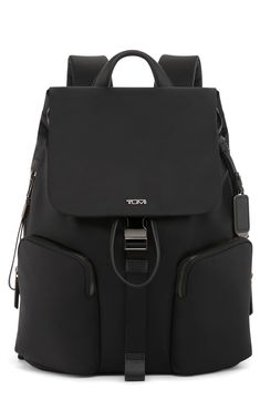 This sleek, modern backpack lets you commute confidently with its easy organization and secure closure keeping your essentials right where you need them. Top carry handle; adjustable backpack straps Lined 95% nylon, 5% leather Imported Traveling Backpack, Tumi Backpack, Professional Backpack, Modern Backpack, Luxury Backpack, Tech Backpack, Backpack Reviews, Backpack For Women, Commuter Bag