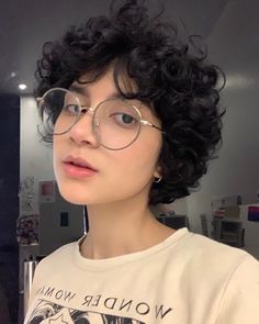 Short Curly Hair Mullet, Curly Pixie Haircuts, Really Short Hair