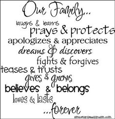 a sign that says our family always prays, prays and protects the heart