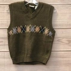 Little Goodies Boys Sweater Size: 06 Cottagecore Boys, Forest Outfits, Consignment Boutique, Boys Sweaters, Boys Clothes, Sweater Vest, Boy Outfits, Olive Green, Sweater Sizes