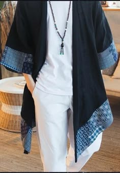 Kimono Fashion For Men, Man Kimono Fashion, Modern Kimono Men Fashion, Men’s Kimono Fashion, Luxury Long Sleeve Men's Kimono, Outfits Men Summer, Cool Shirt Designs, Classy Outfits Men, Stylish Hoodies