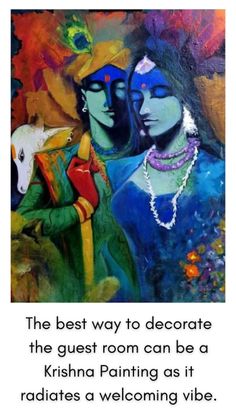 According to Vastu Shastra, hanging Radha Krishna paintings in the bedroom boosts love between the couple and mends any discords in marital relations. And if you are an unmarried woman or man, it can bring you an ideal and loving life partner. #radheshyam #radhe #radharani #radhakrishnan Wall Painting In Bedroom, Radha Krishna Portrait, Krishna Portrait, Lord Painting, Feeling Status, Radha Krishna Painting, Man Portrait