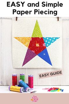 Easy and simple paper piecing for stunning results. Yes, you can do this too! Check out this post carefully and start practicing. Paper Piecing Patterns Free, Modern Christmas Quilt, Free Paper Piecing Patterns, Paper Piecing Tutorial, Cute Quilts