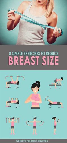 a woman doing exercises to reduce breast size