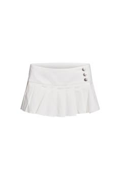 REMINI SKORT - WHITE – I.AM.GIA North America Low Rise Skirt, White Skort, White Mini Skirt, Silver Button, I Am Gia, 60 Fashion, Gameday Outfit, Women's Skirts, Something Went Wrong