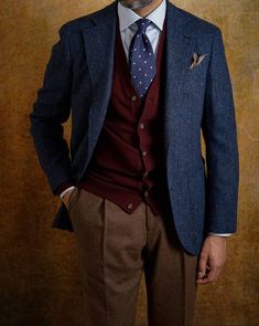 Older Mens Fashion, Dapper Outfit, Mens Fashion Blazer, Classic Menswear, Ugly Christmas Sweaters, Mens Fashion Inspiration