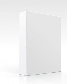 an empty white box on a white background