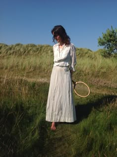 "strong cotton skirt with cream white and blue woven stripes with a bit discoloration ( see the last picture) waist 60 cm 23,5\" length 97 cm 38\" in excellent condition" Cheap Vintage Cotton Skirt, Cowgirl Aesthetic, Lace Camisole, Linen Skirt, Lace Bodice, Cotton Skirt, Tennis Skirt, Pink Silk, Striped Linen