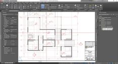 the floor plan in autocad