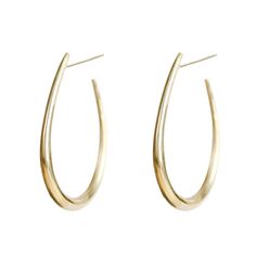 With a distinctive organic curvilinear shape in a perfectly oversized silhouette, the Mezi Maxi Hoop Earrings are an effortless standout style for any occasion. Handcrafted in brass by artisans in Kenya using traditional techniques. Also available in silver. Handcrafted in brass by artisans in Kenya. Gold products are 24k gold plated brass and match our brass style in color and tone. Silver products are brass with a chrome plating. Your purchase promotes artisan innovation + entrepreneurship. To Innovation And Entrepreneurship, Hoop Earrings Gold, Ethical Jewelry, Handcrafted Earrings, Nairobi, Oversized Silhouette, Modern Earrings, Traditional Techniques, Silver Hoop Earrings