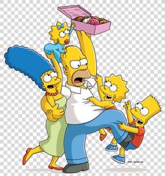 the simpsons family cartoon character, hd png download transparent background image with no background