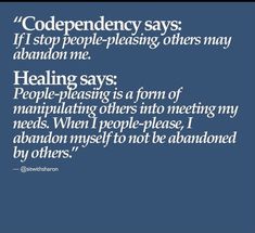 Codependency Recovery, People Pleasing, Relationship Psychology, Inner Child Healing, Healing Quotes, Healing Journey