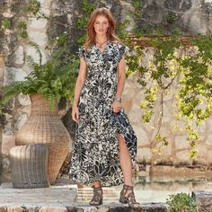 Combine whimiscal white and bold black for an elevated chic look 🖤 #sundancestyle Rose Maxi Dress, Tiered Maxi Dress, Bold Black, Pin Tucks, Covered Buttons, Spring Time, Ruffles